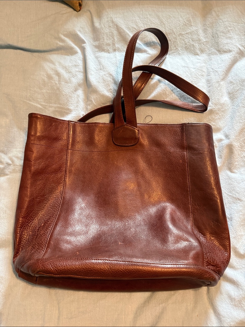 Sundance Brown Leather Tote Backpack